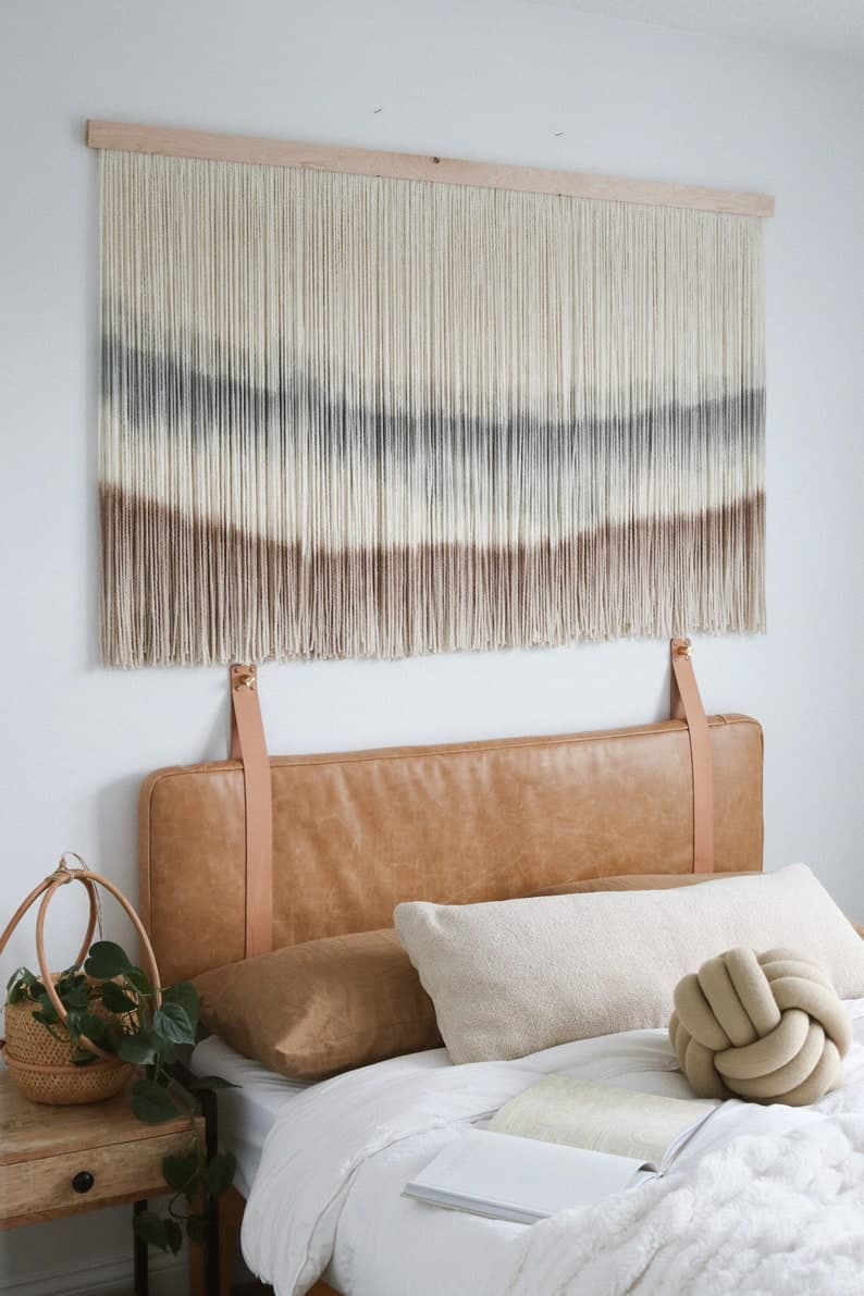 Dip Dye Tapestry | Fiber Art Hanging | Yarn Tapestry | Dip Dye Fiber Art | Bohemian Decor | Dip Dye Wall Hanging | Macrame Dip Dye | Wool